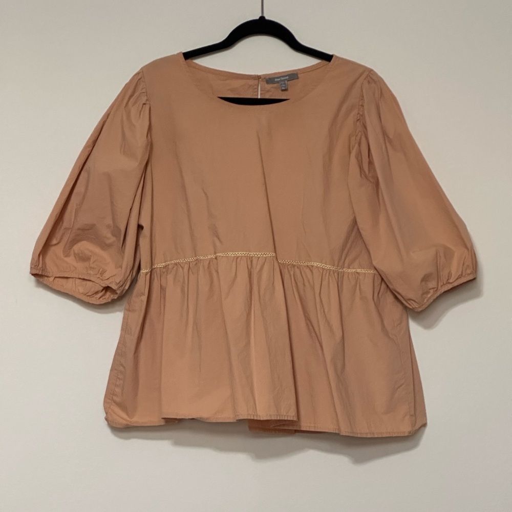 Blue Tassel Tan Women's Top Size X-Large 100% Cotton‎